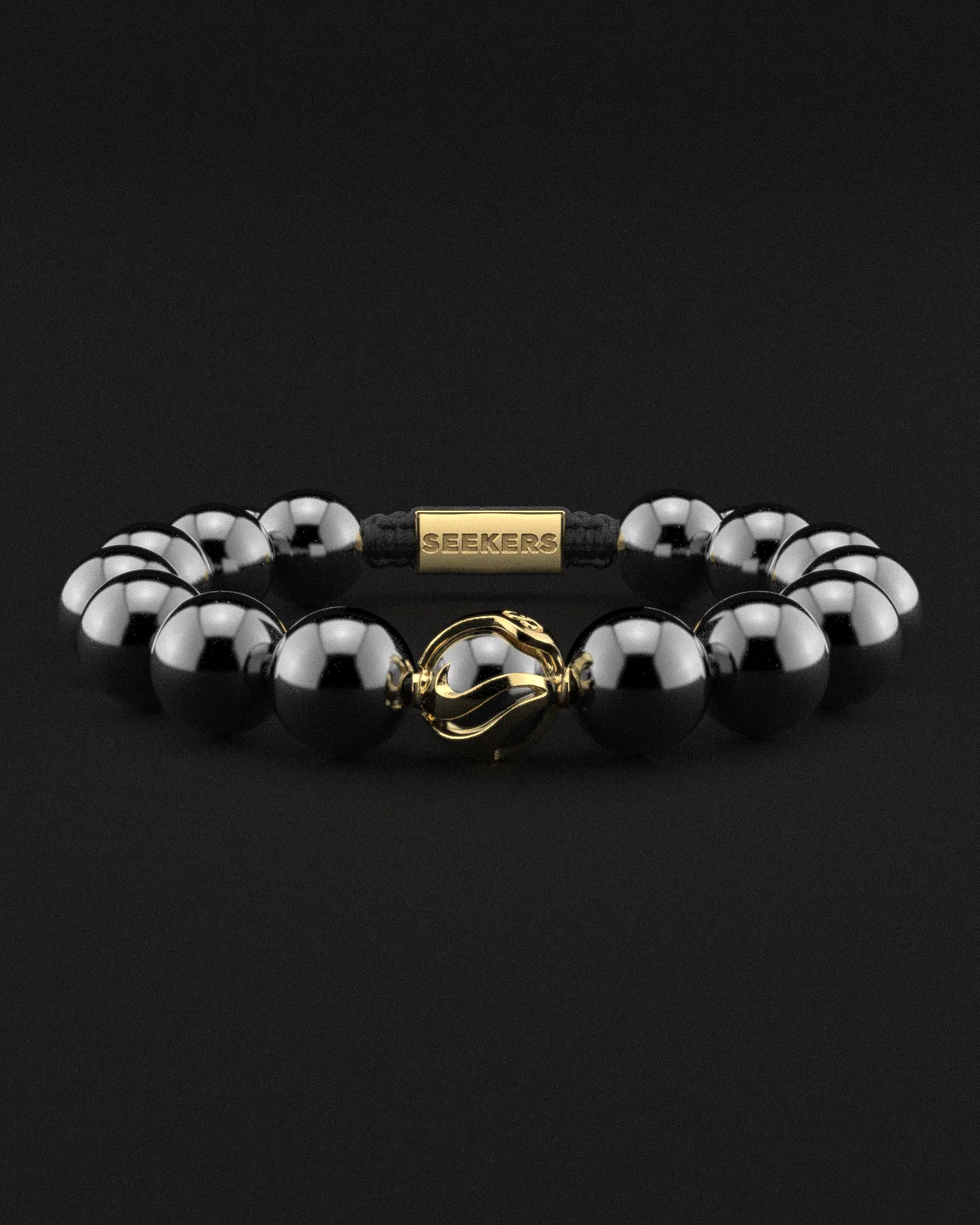 18K SOLID GOLD BRACELET 12MM | WAVES