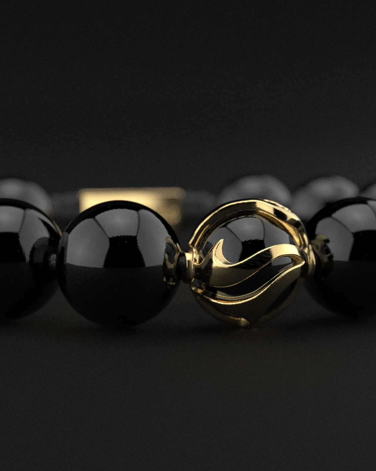 18K SOLID GOLD BRACELET 12MM | WAVES