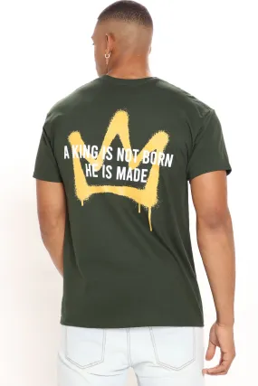 A King Is Made Short Sleeve Tee - Green