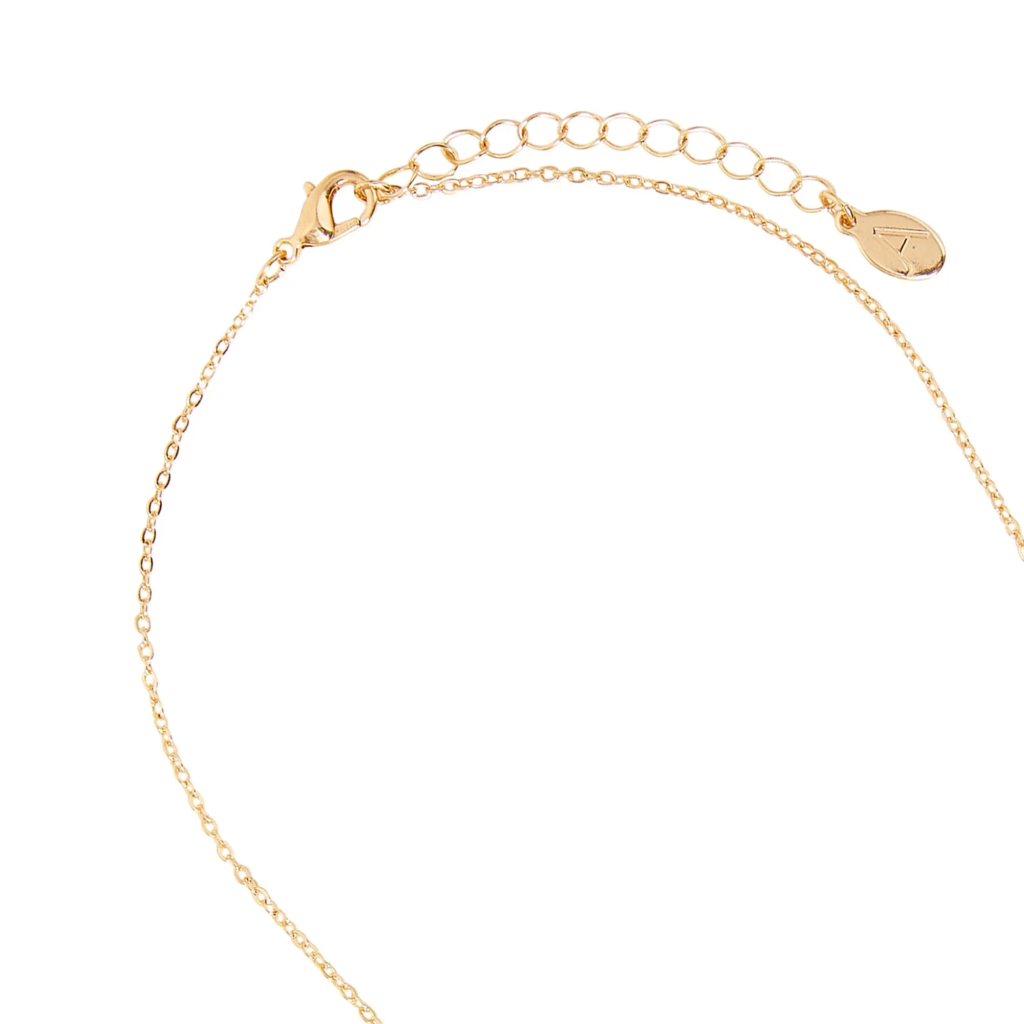 Accessorize London Women's Gold Leaf Station Necklace