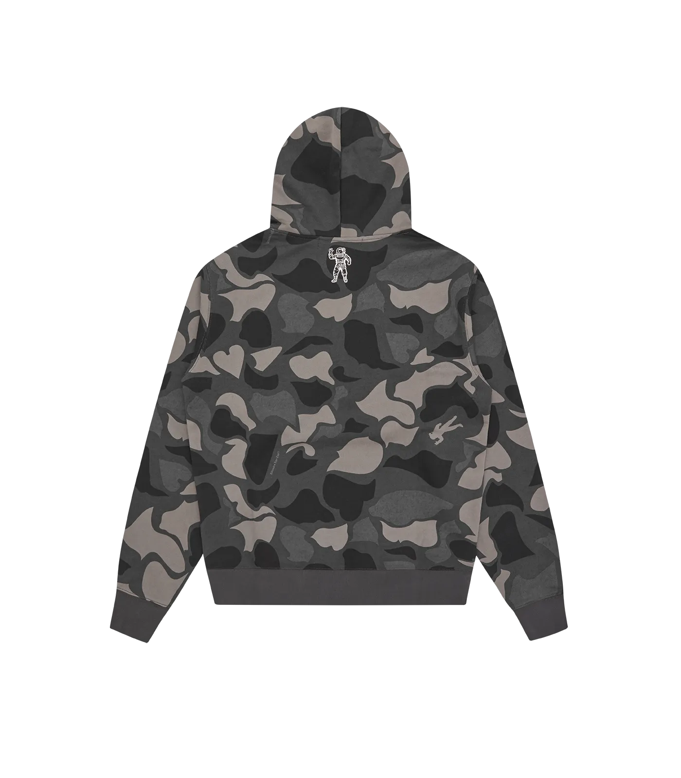 A/O CAMO PRINT ARCH LOGO POPOVER HOOD - BLACK