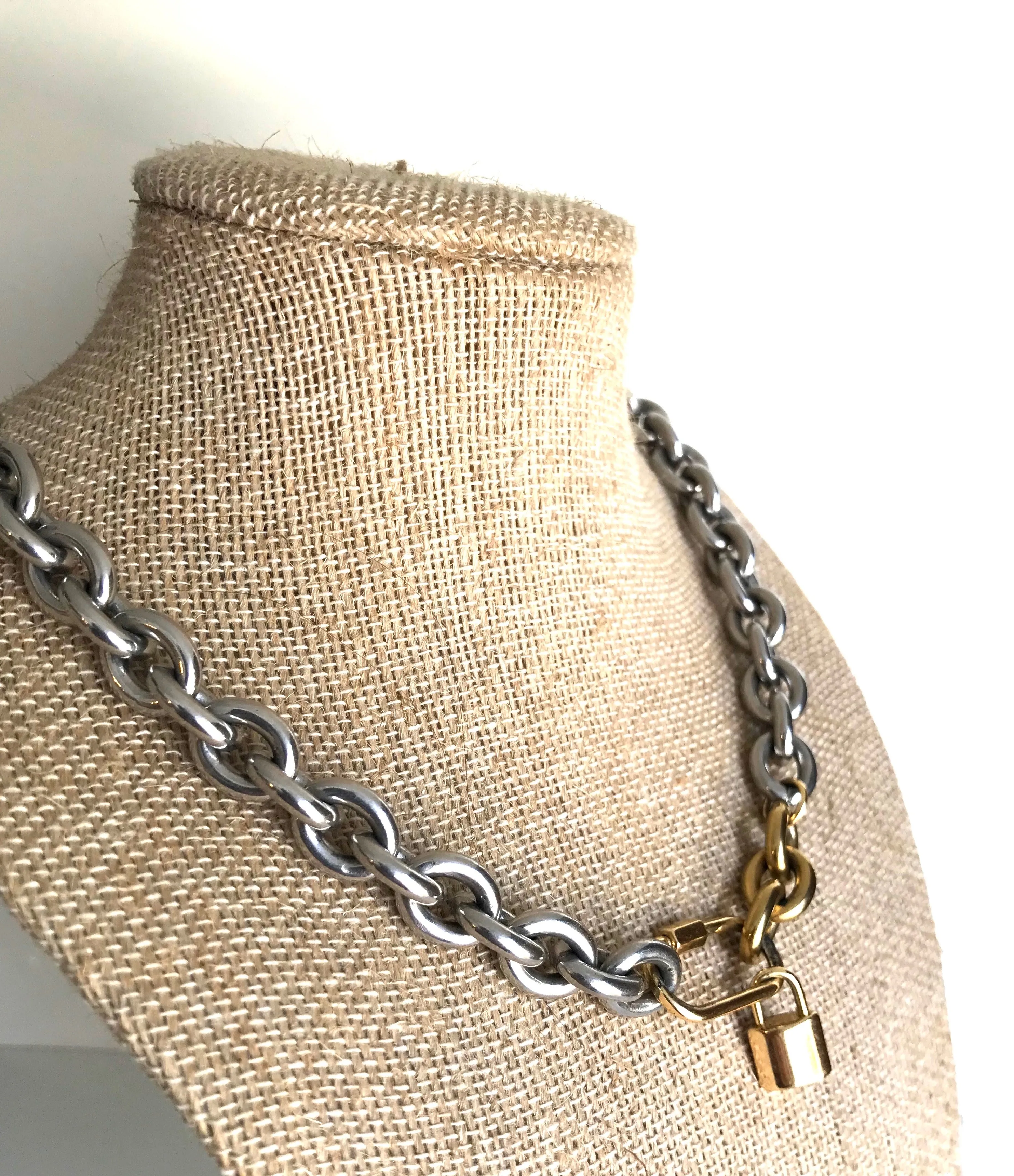 ARGO PADLOCK NECKLACE Silver | Equestrian Jewelry | Equestrian Gifts - AtelierCG™