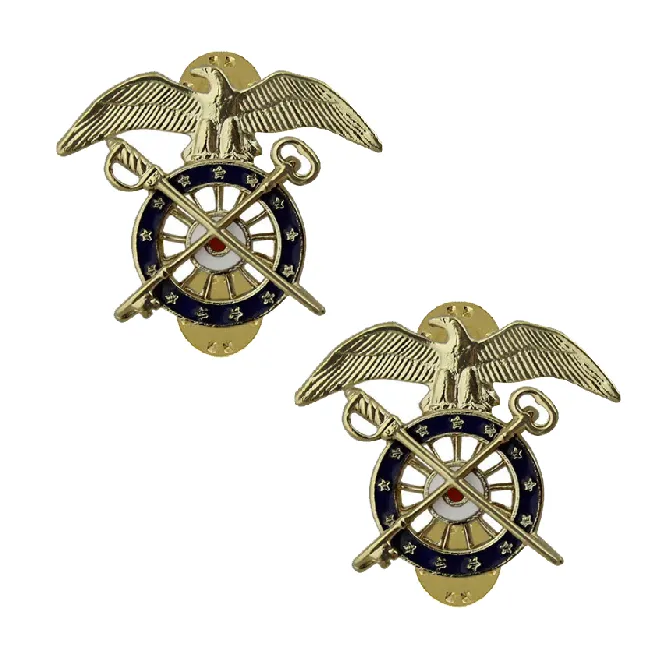 Army Officer Branch Insignia Lapel Pin Set - Quarter Master