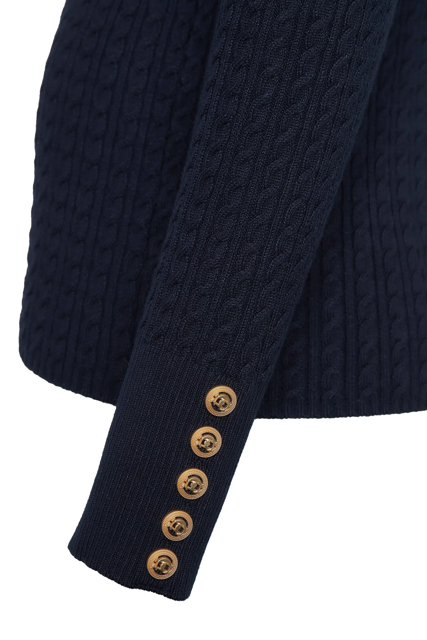 Ava Half Zip Knit (Ink Navy)