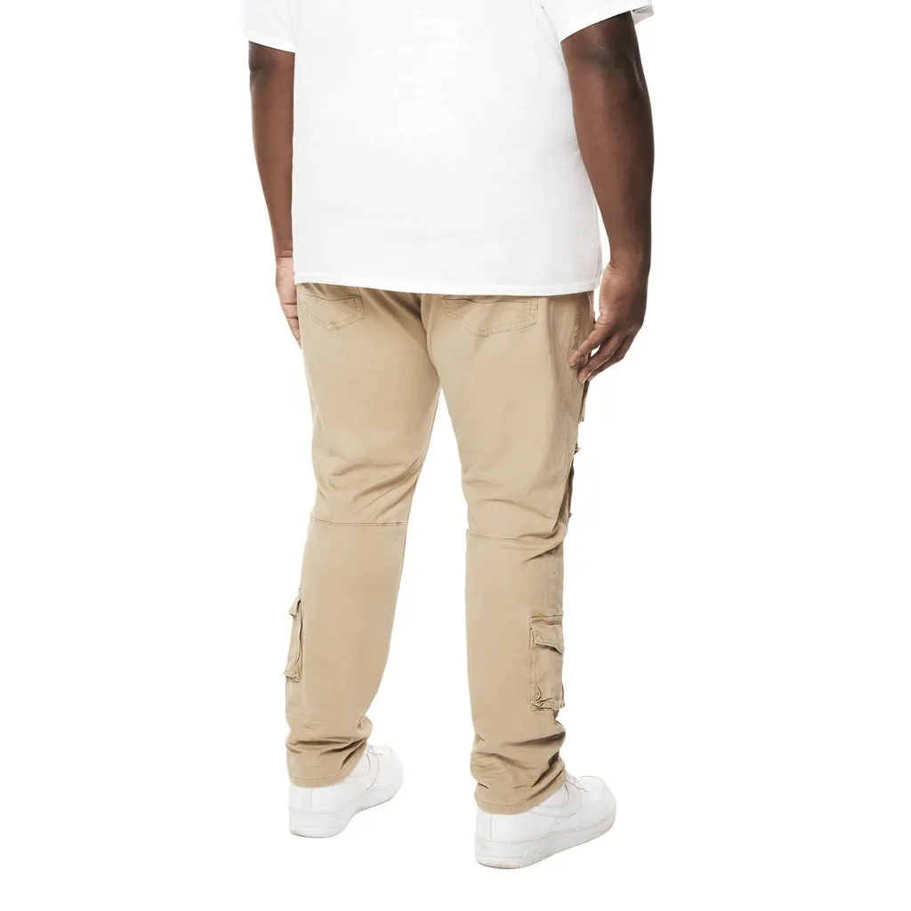 Big and Tall - 10 Pocket Twill Pants - Khaki