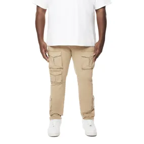 Big and Tall - 10 Pocket Twill Pants - Khaki