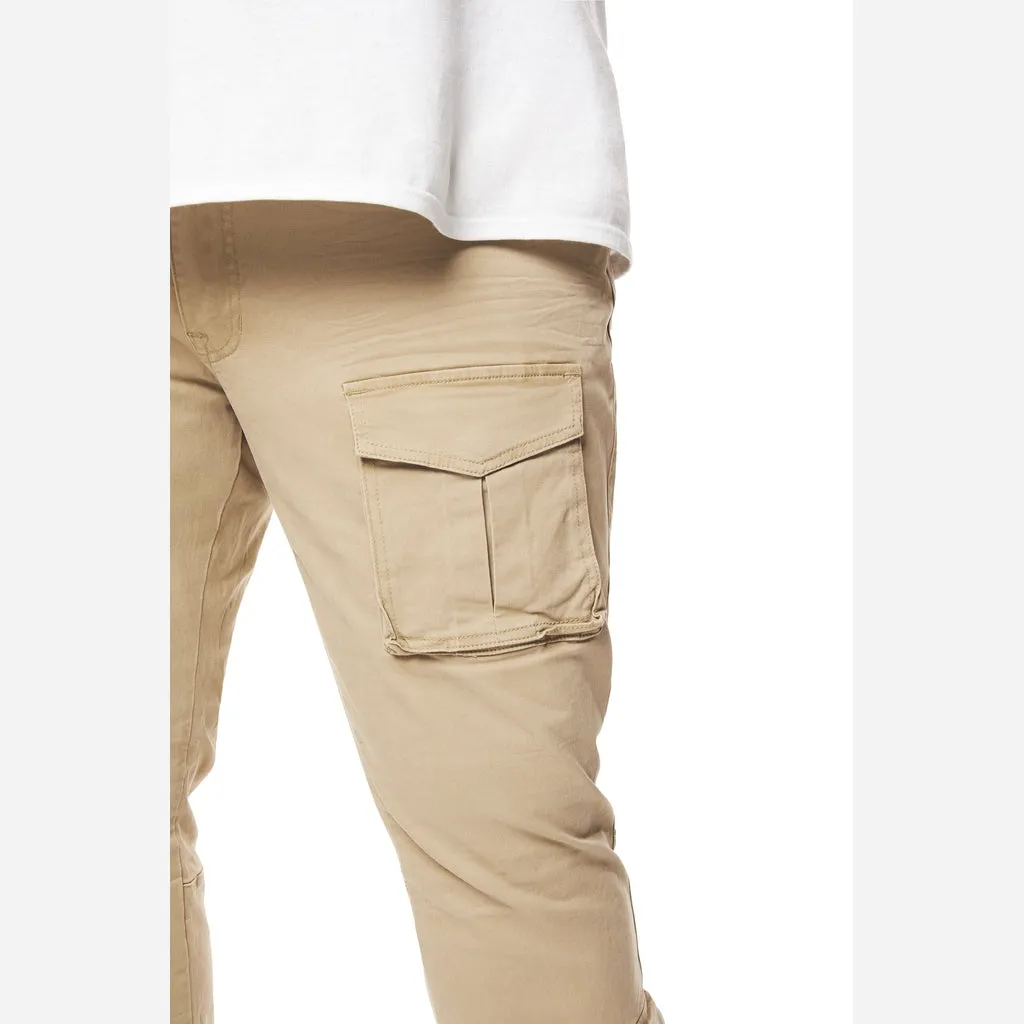 Big and Tall - 10 Pocket Twill Pants - Khaki