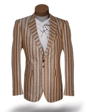 Big and Tall Blazer, Men's Fashion Sport Jacket Linea Peach