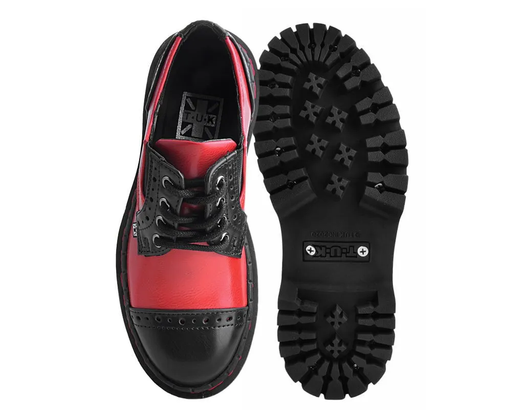 Black & Red Double Decker Brogue