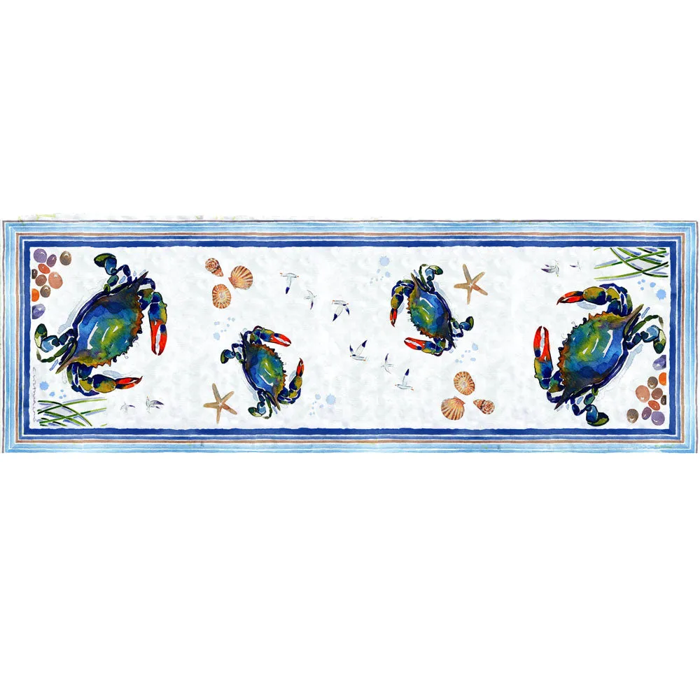 Blue Crab Table Runner