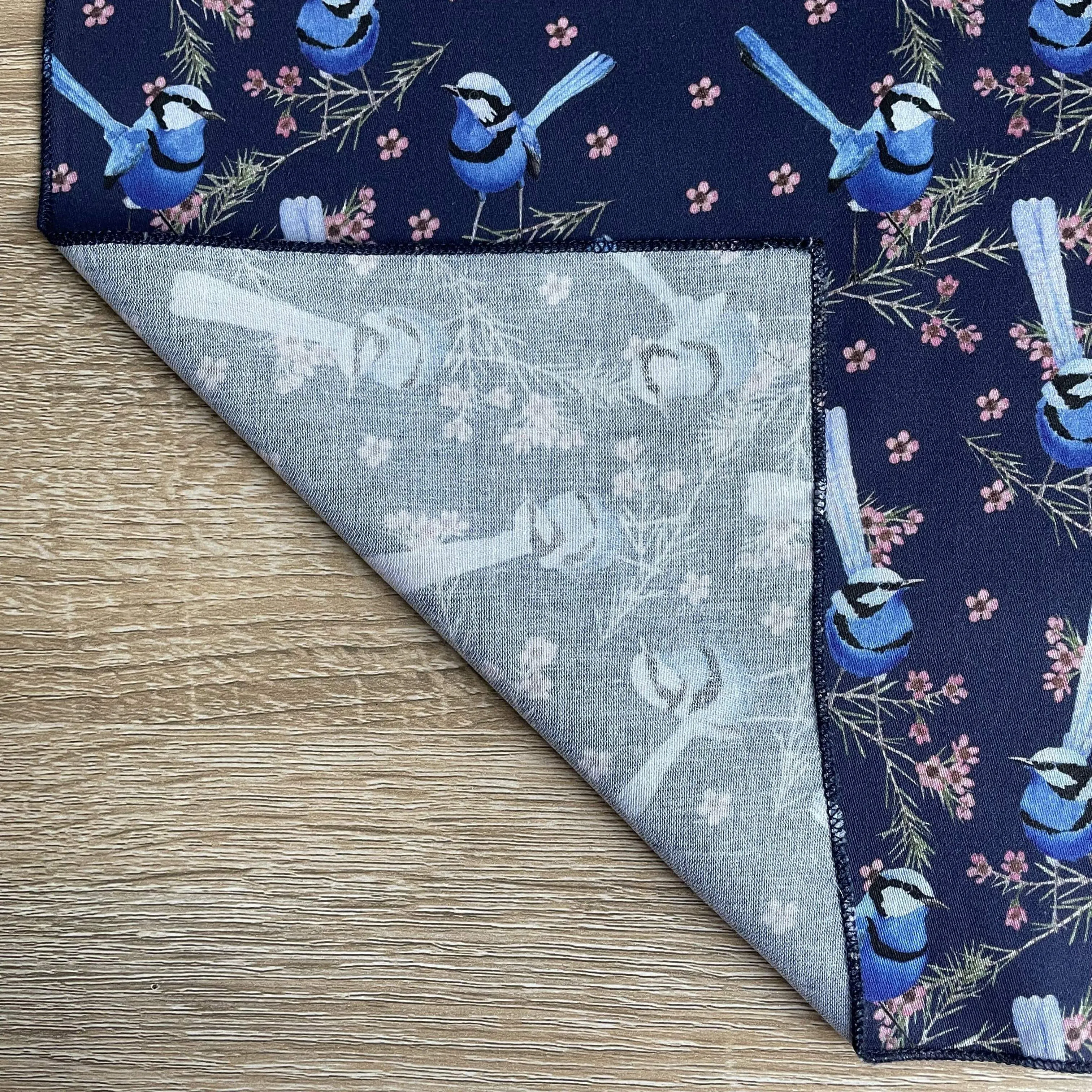 Blue Wren Mini's Handkerchief Navy