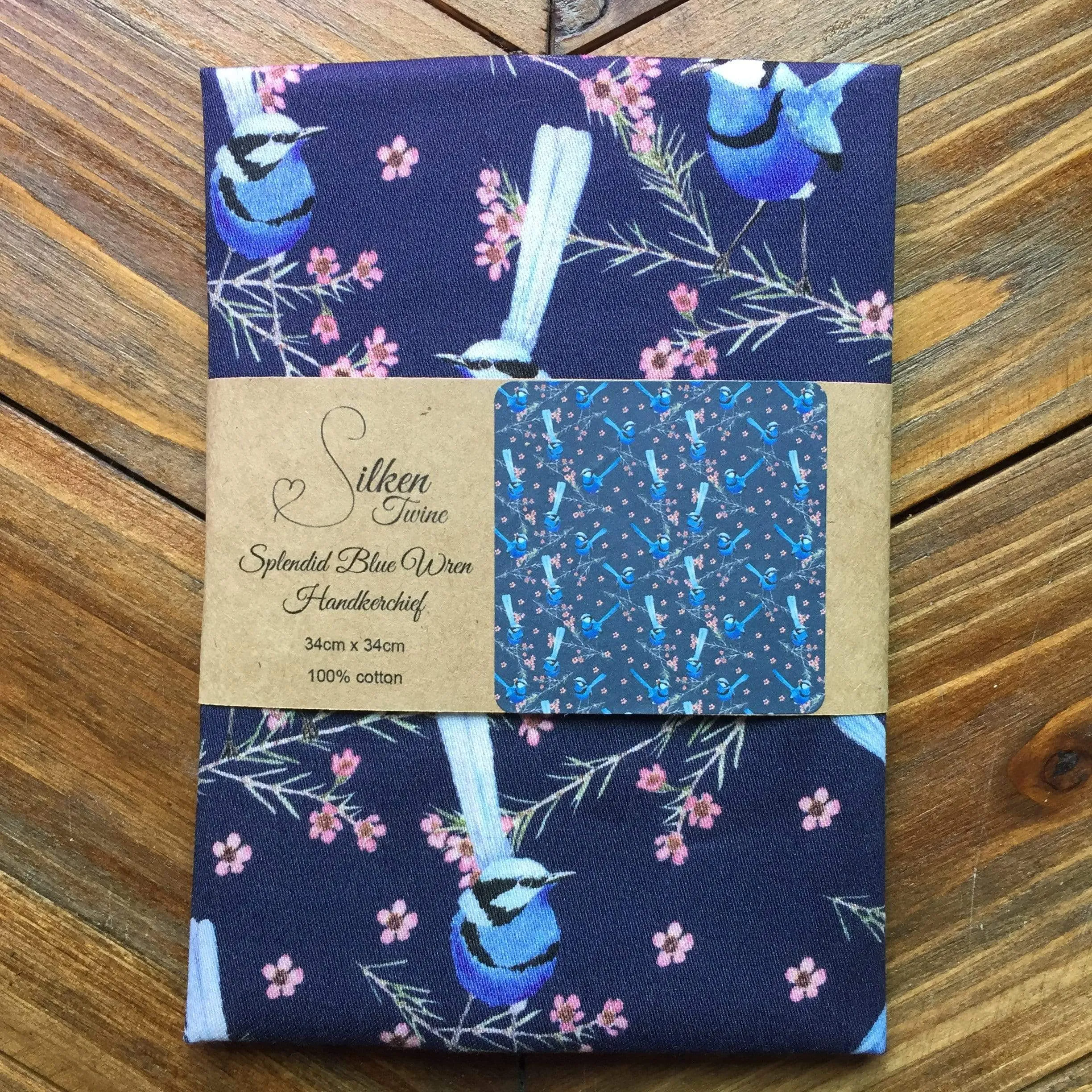 Blue Wren Mini's Handkerchief Navy