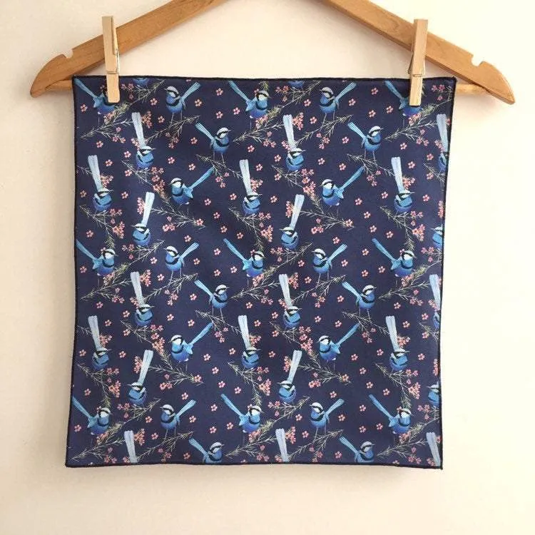 Blue Wren Mini's Handkerchief Navy