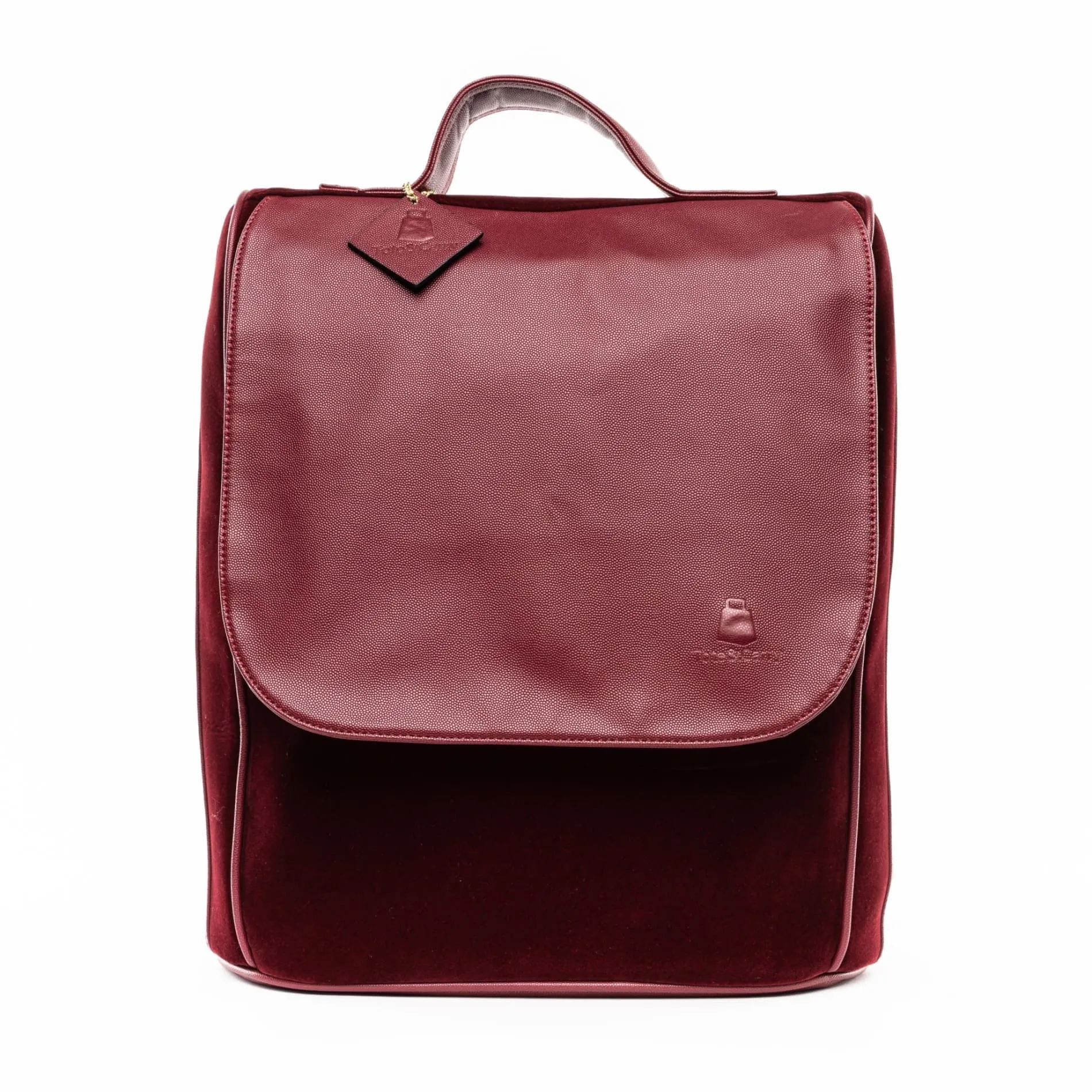 Burgundy Velvet Backpack