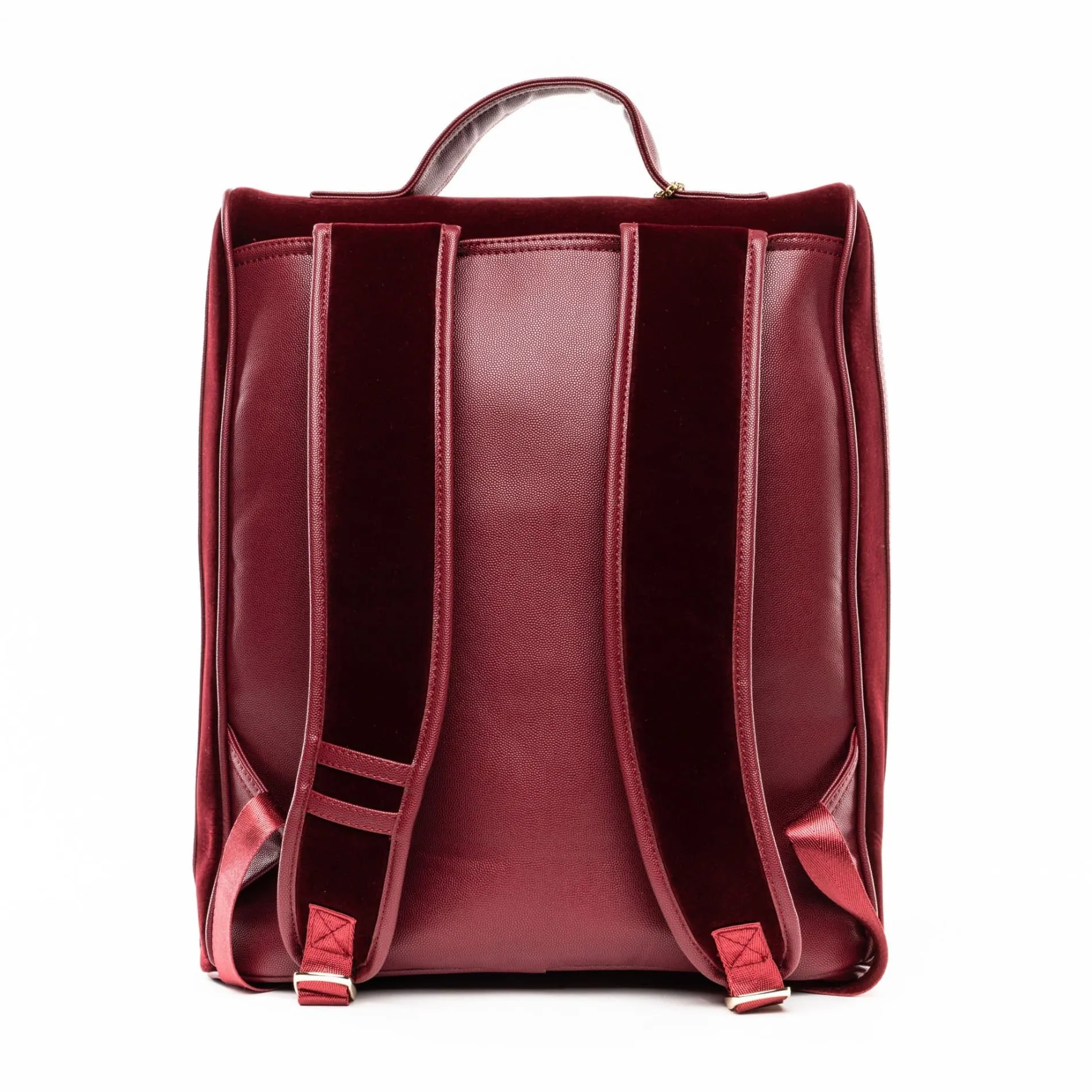 Burgundy Velvet Backpack