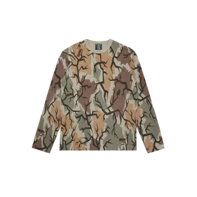 CAMO WAFFLE L/S T-SHIRT - MULTI CAMO