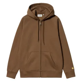 Carhartt WIP Hooded Chase Jacket Tamarind / Gold