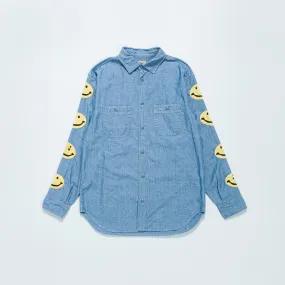 Chambray Work Shirt (Smile) - Sax