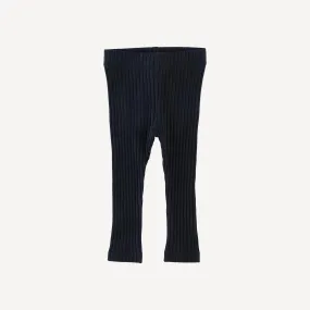 classic skinny legging | black | organic cotton wide rib