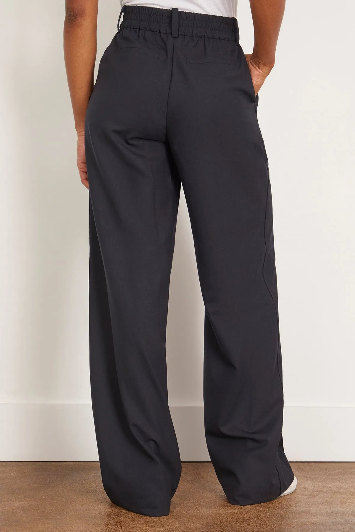 Collins Straight Leg Track Pant in Dark Midnight