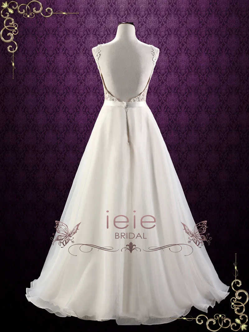 Convertible Lace Wedding Dress with Detachable Skirt | ARINA