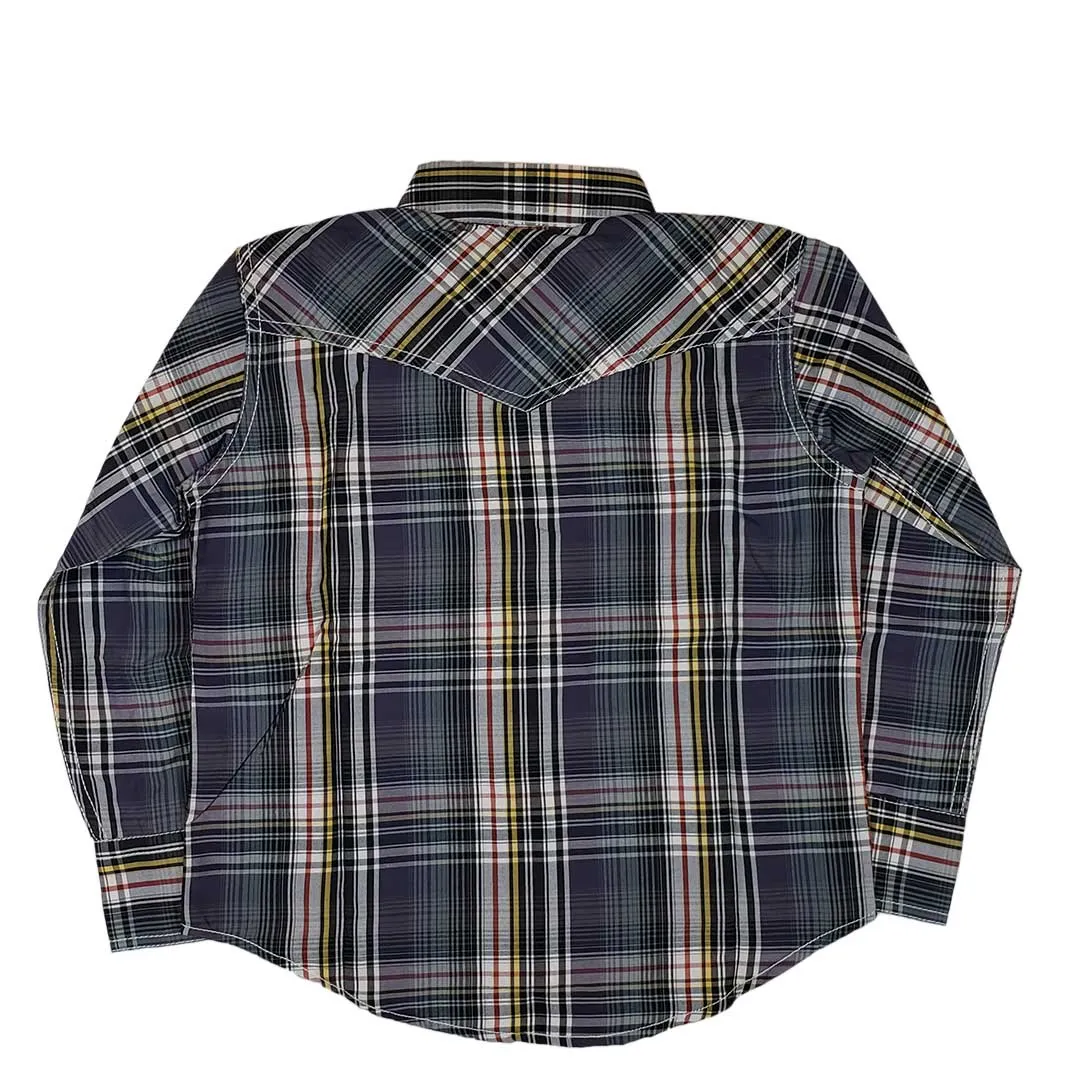 Cowboy Collection Boys' Plaid Snap Shirt