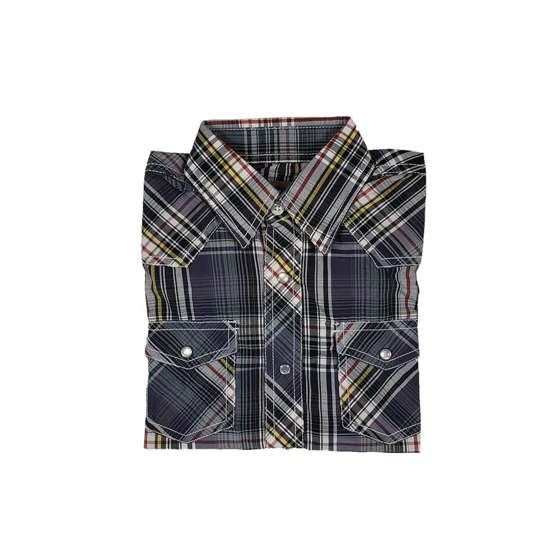 Cowboy Collection Boys' Plaid Snap Shirt