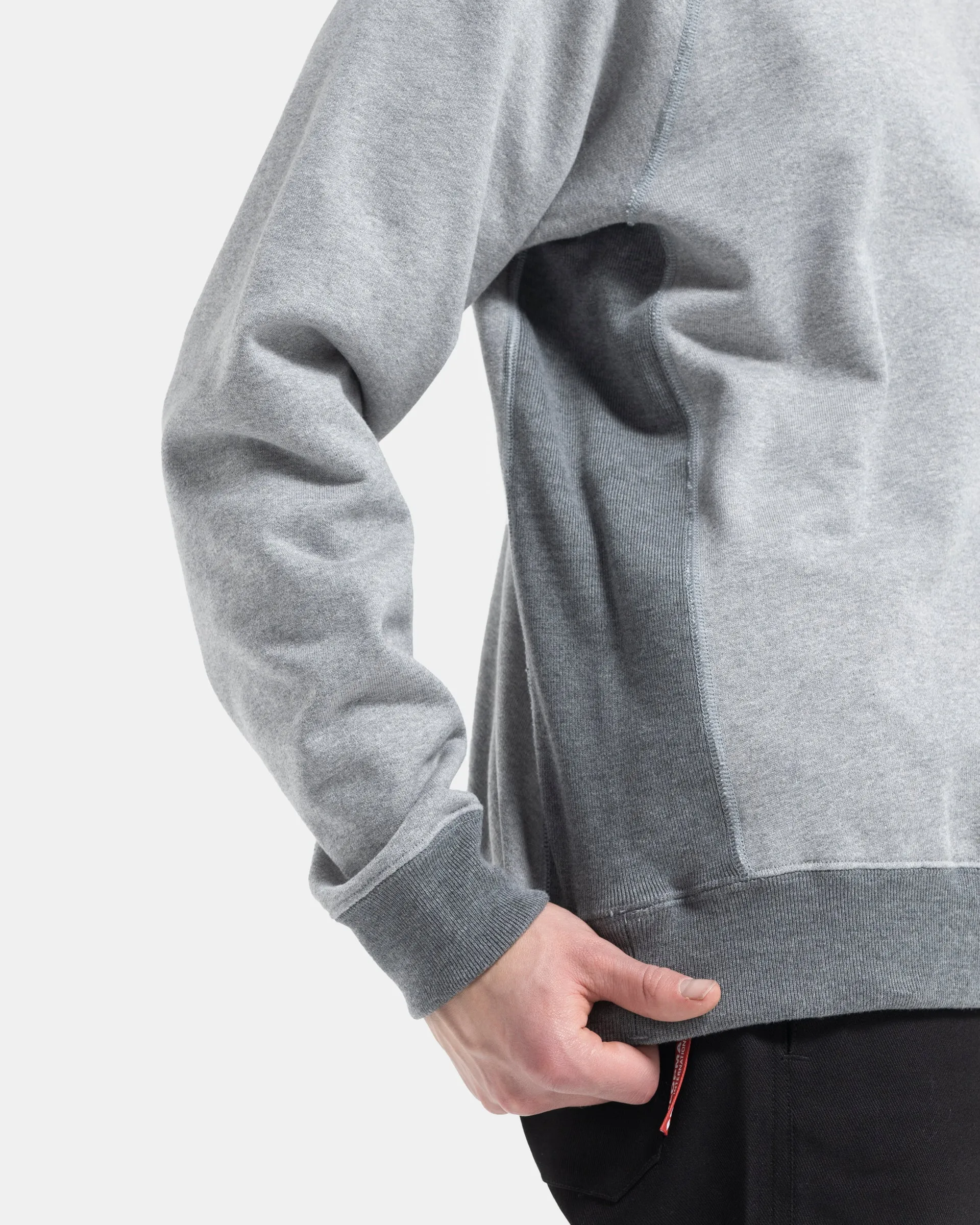 Crewneck Sweater in Heather Grey