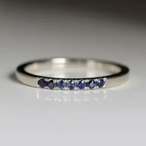 Denim Blue Sapphire Stacking Ring