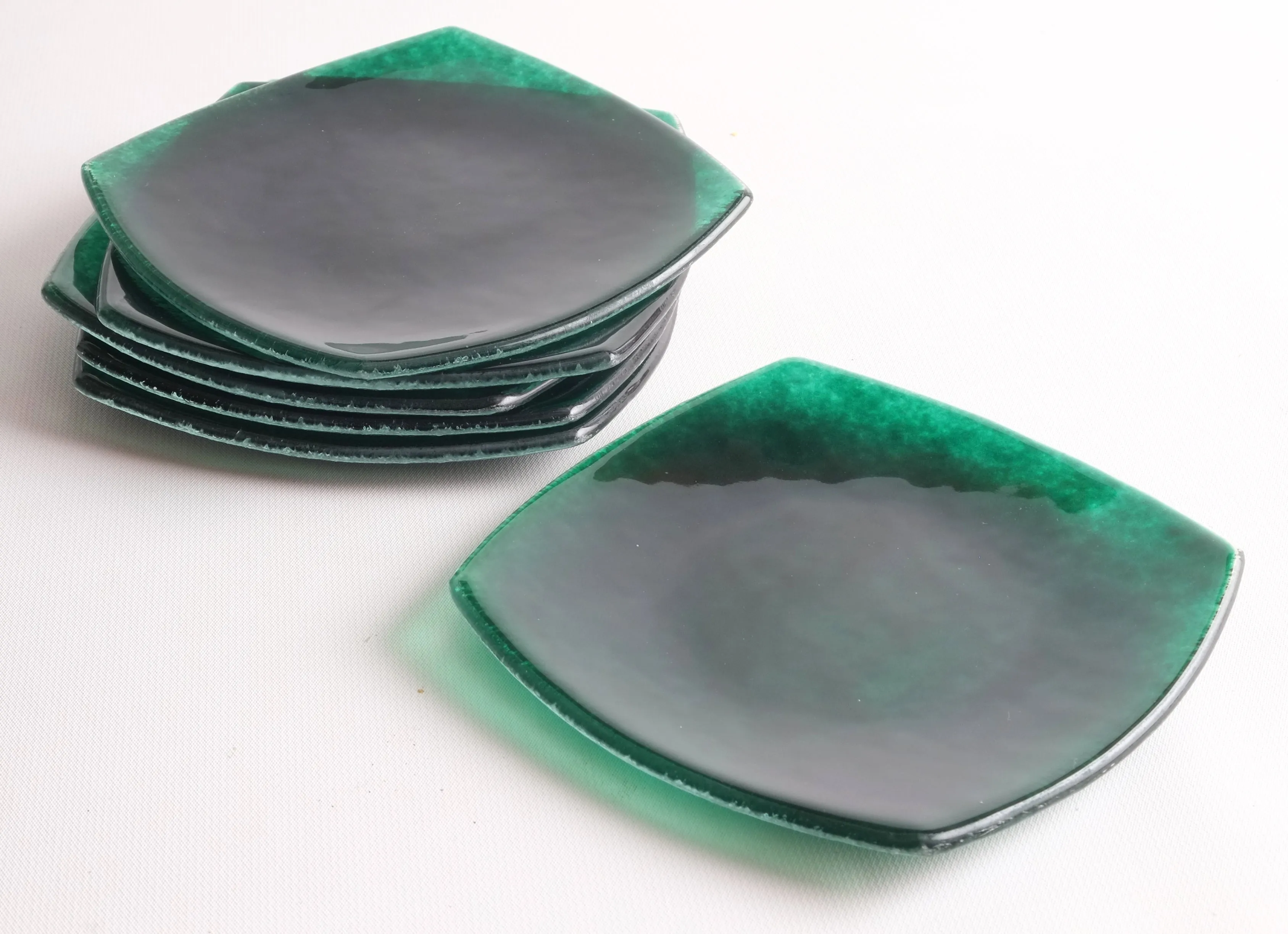 Emerald Serena Petite Appetizer & Desert Plates - Set of 6