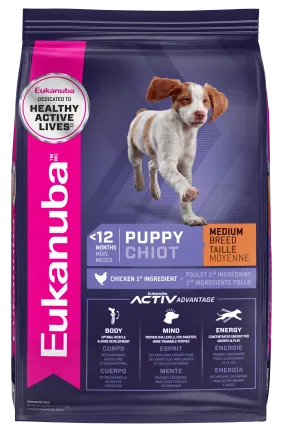 Eukanuba Puppy Medium Breed Dry Dog Food, 4.5 lb