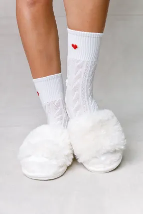 FRILLED HEART SOFT SOCKS