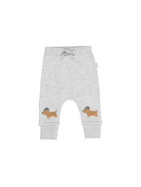 FURRY DINO DOG DROP CROTCH PANT