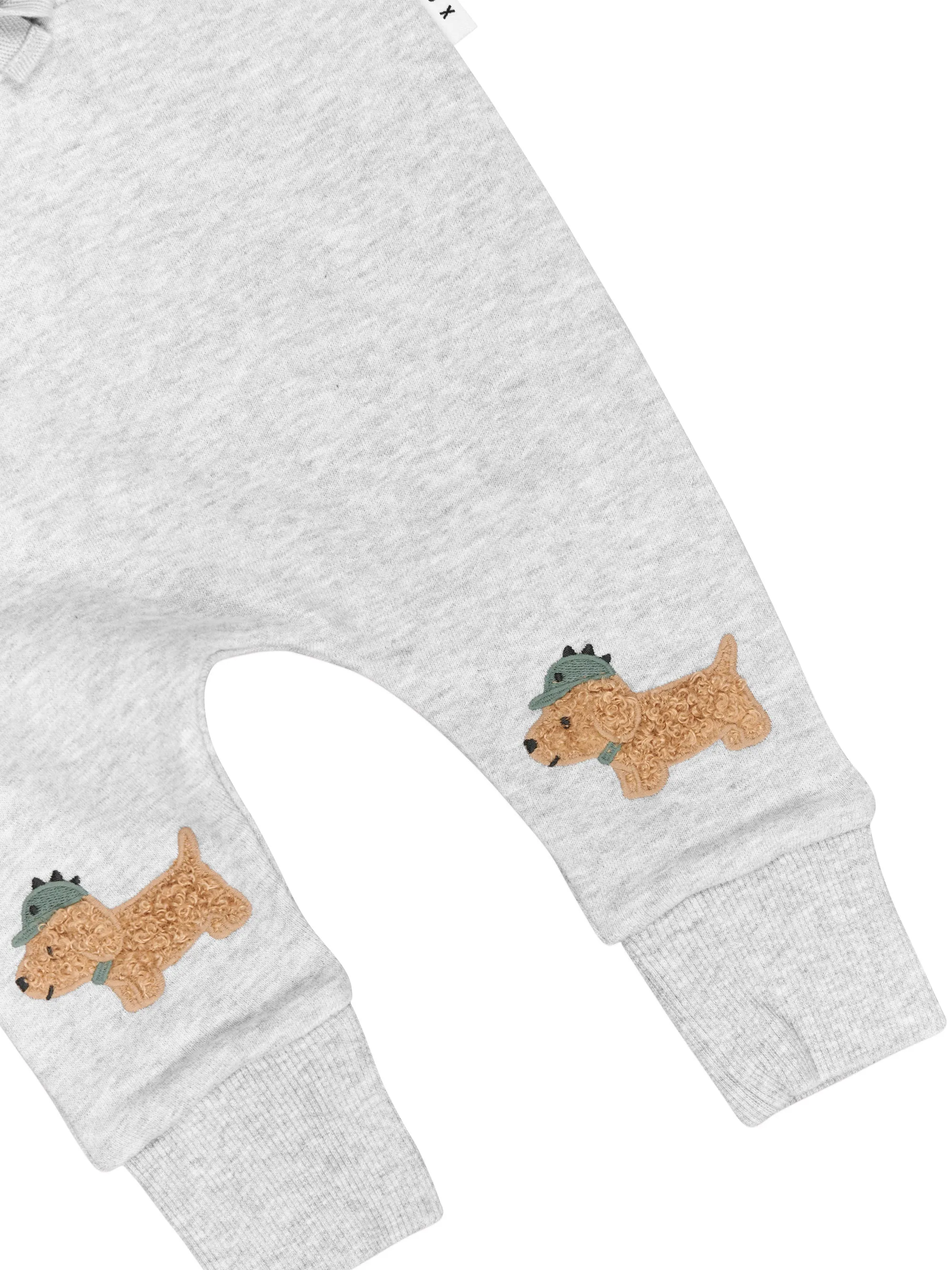 FURRY DINO DOG DROP CROTCH PANT