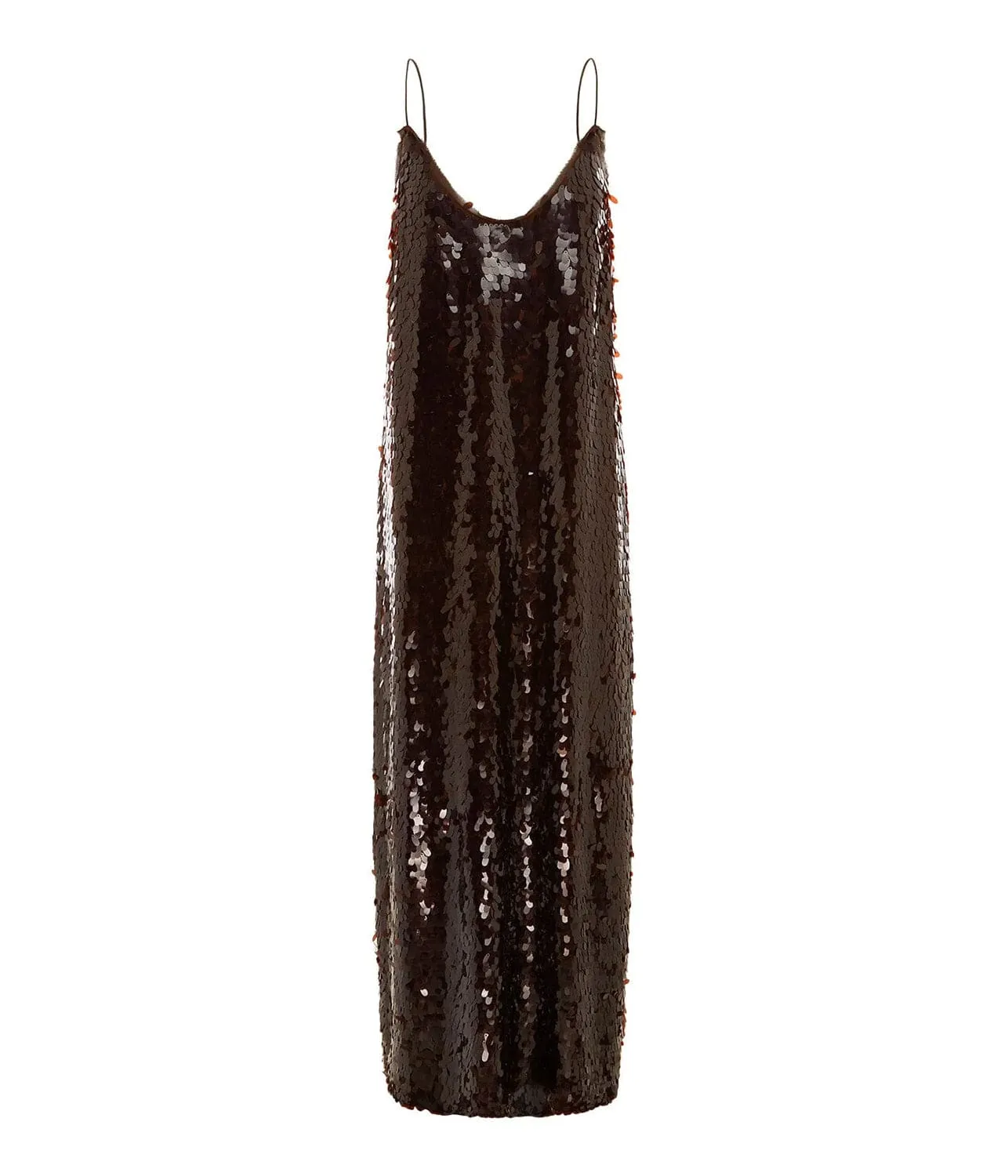 GEANIE SEQUIN GOWN- BURGANDY