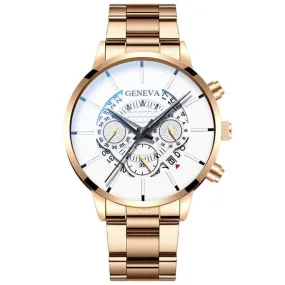 Geneva white face fashion watches