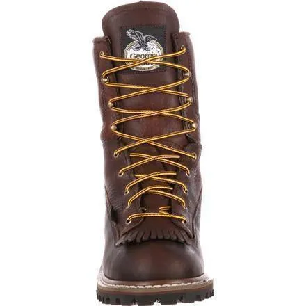 Georgia Men's 8" Waterproof Logger Work Boot - Brown - G7113