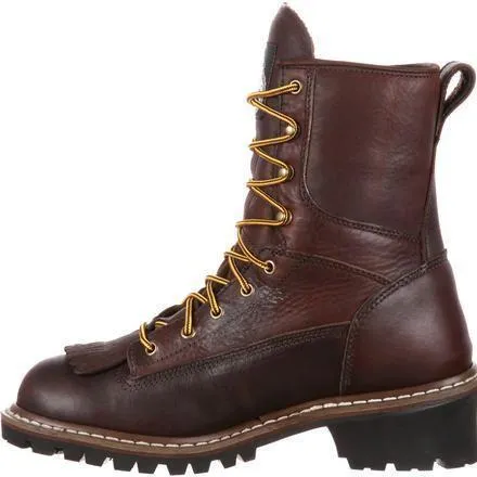 Georgia Men's 8" Waterproof Logger Work Boot - Brown - G7113