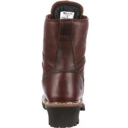 Georgia Men's 8" Waterproof Logger Work Boot - Brown - G7113