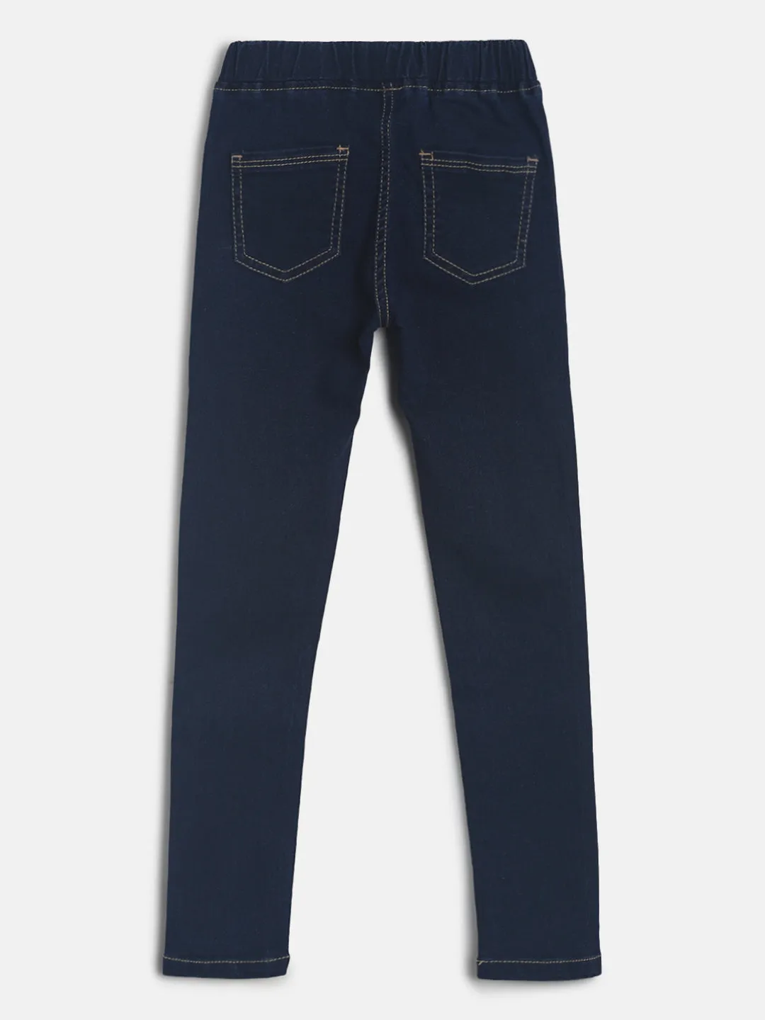 Girls Blue Denim Jeggings Combo