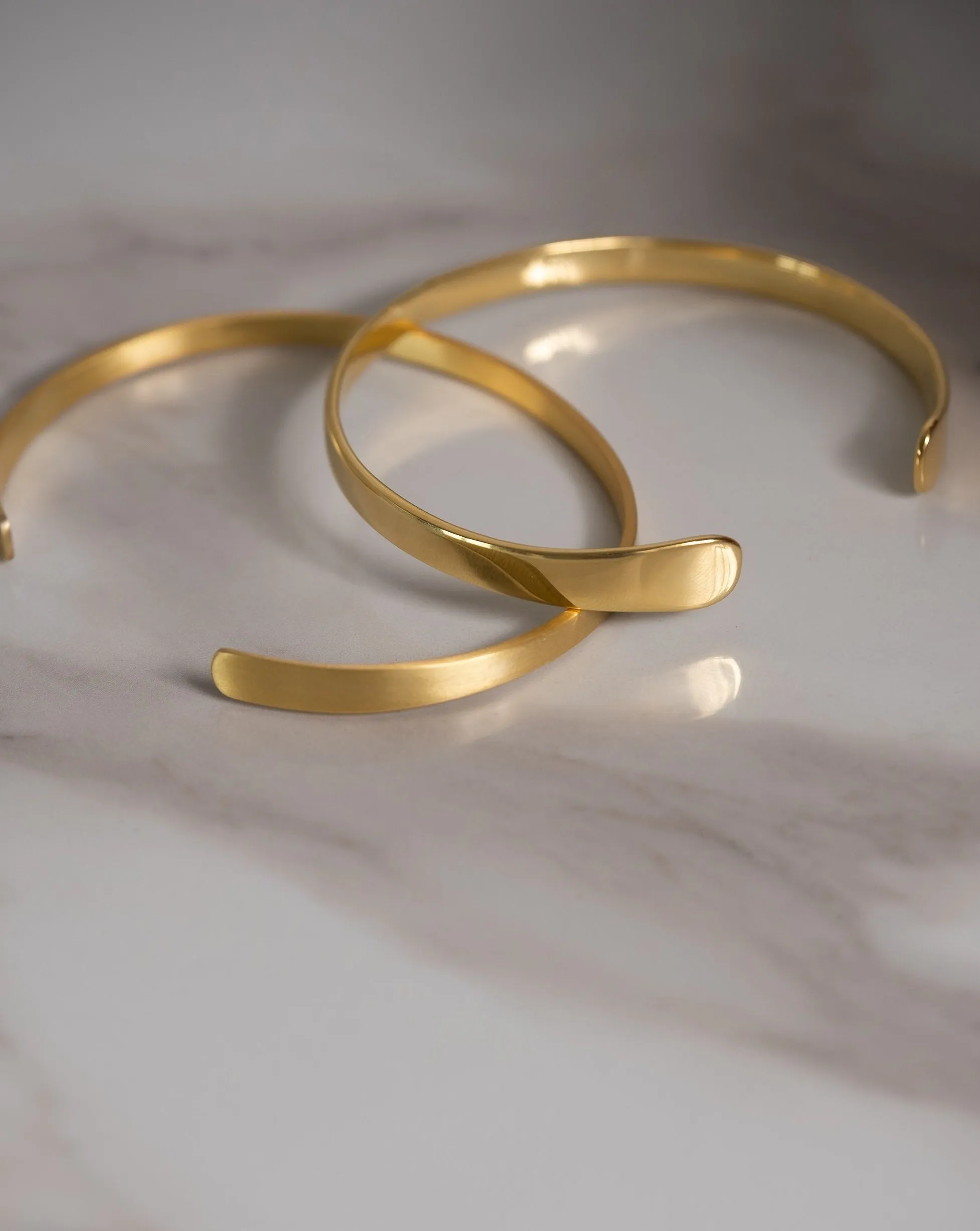 Gold-Vermeil & Silver cuff / FLAT