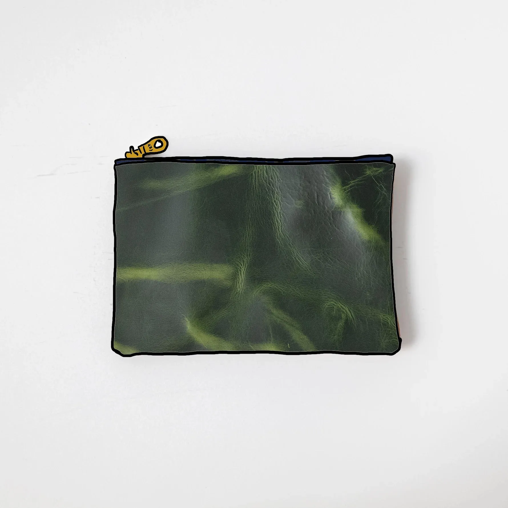 Green Cheaha Small Zip Pouch