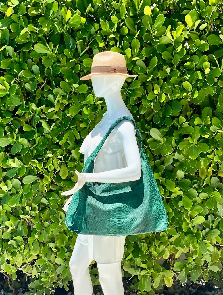 Green Jumbo Shoulder Bag