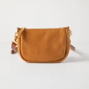 Italian Tan Mini Crossbody Bag