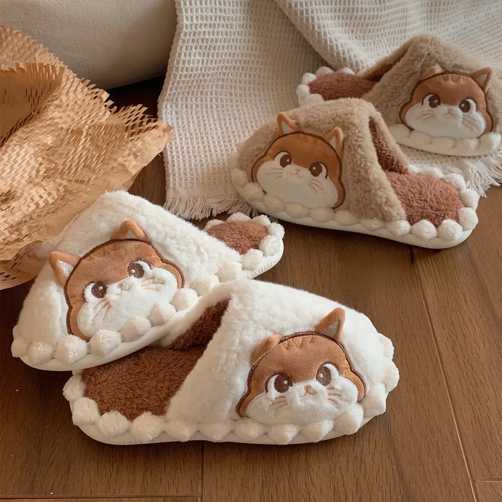 Kawaii Cat Kitty Face Homewear Slippers MK19387