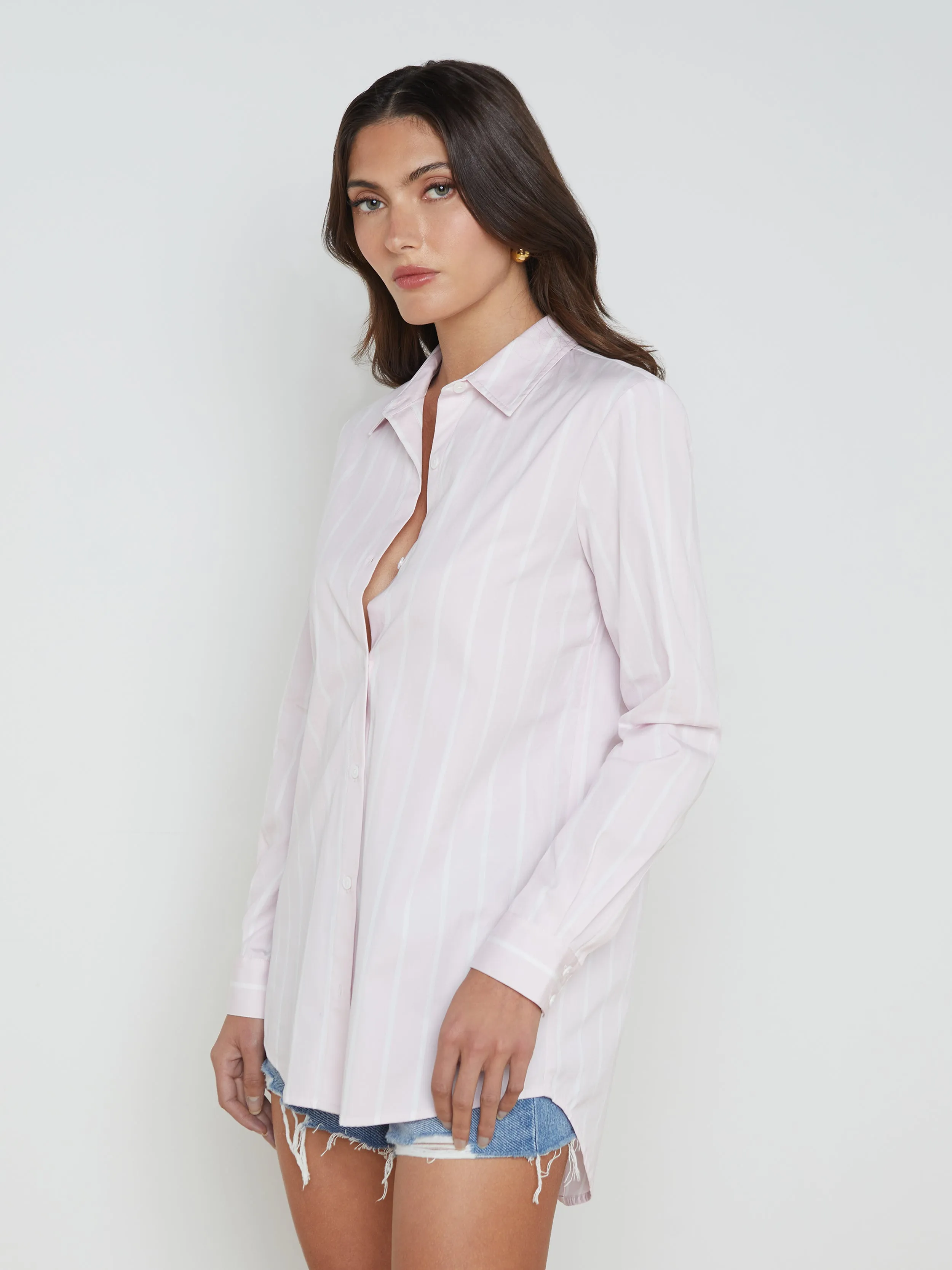 Layla Back-Vent Poplin Tunic