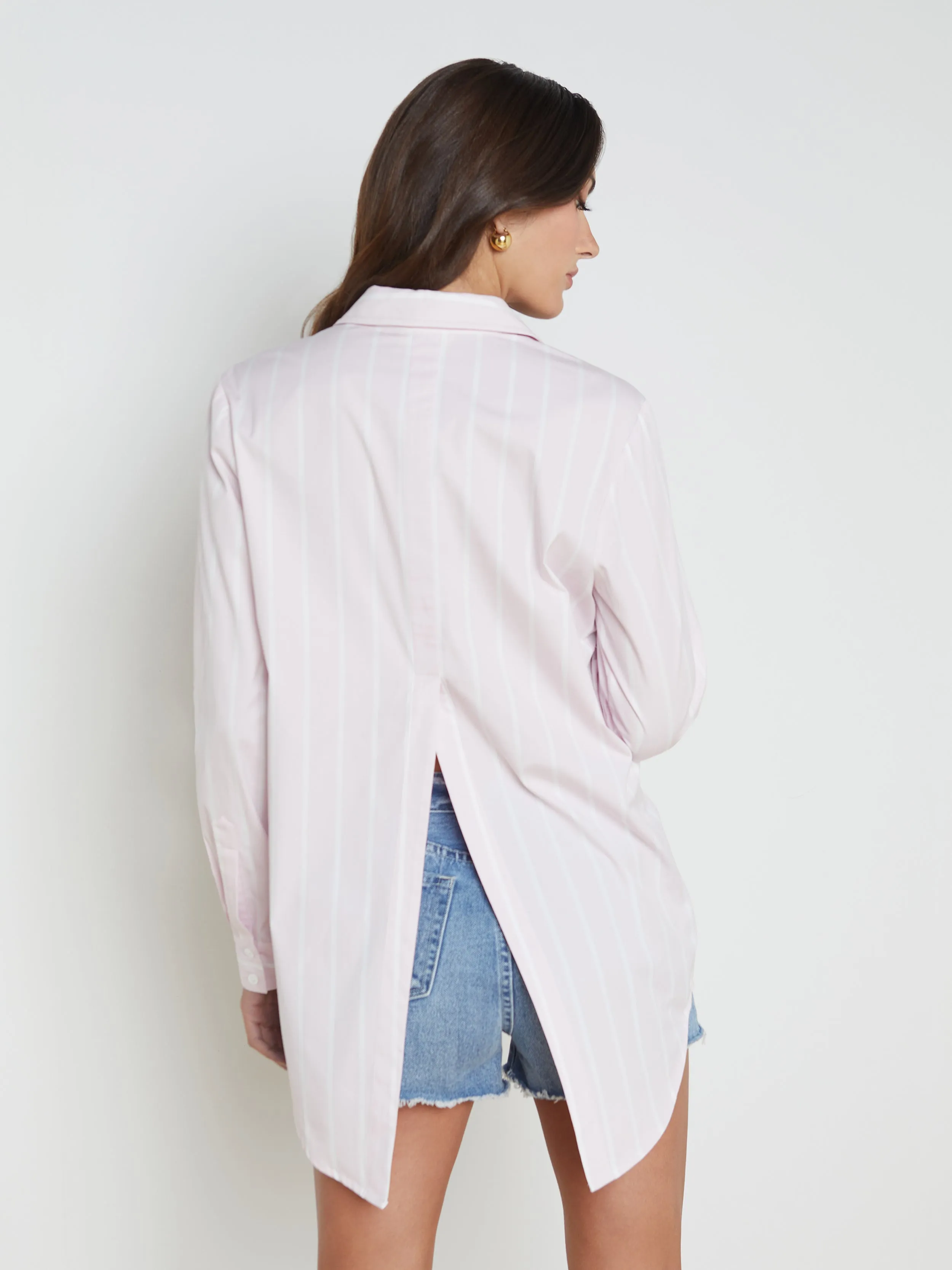 Layla Back-Vent Poplin Tunic