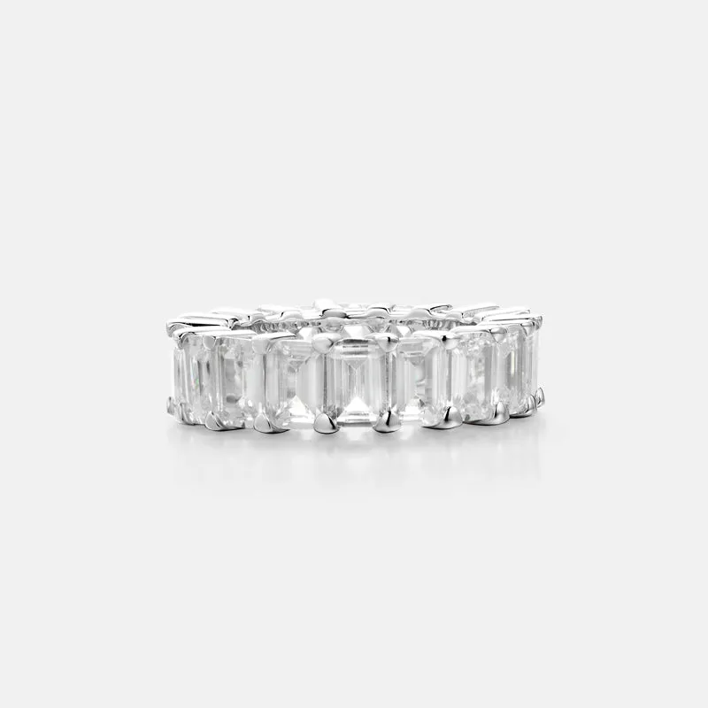 Lev Baguette Cut Gold Vermeil Eternity Ring