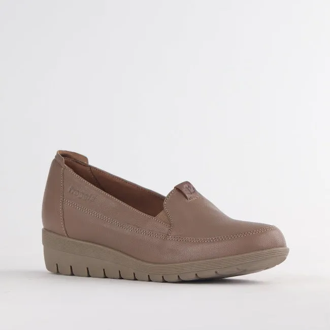 Loafer with Removable Footbed in Stone - 12493