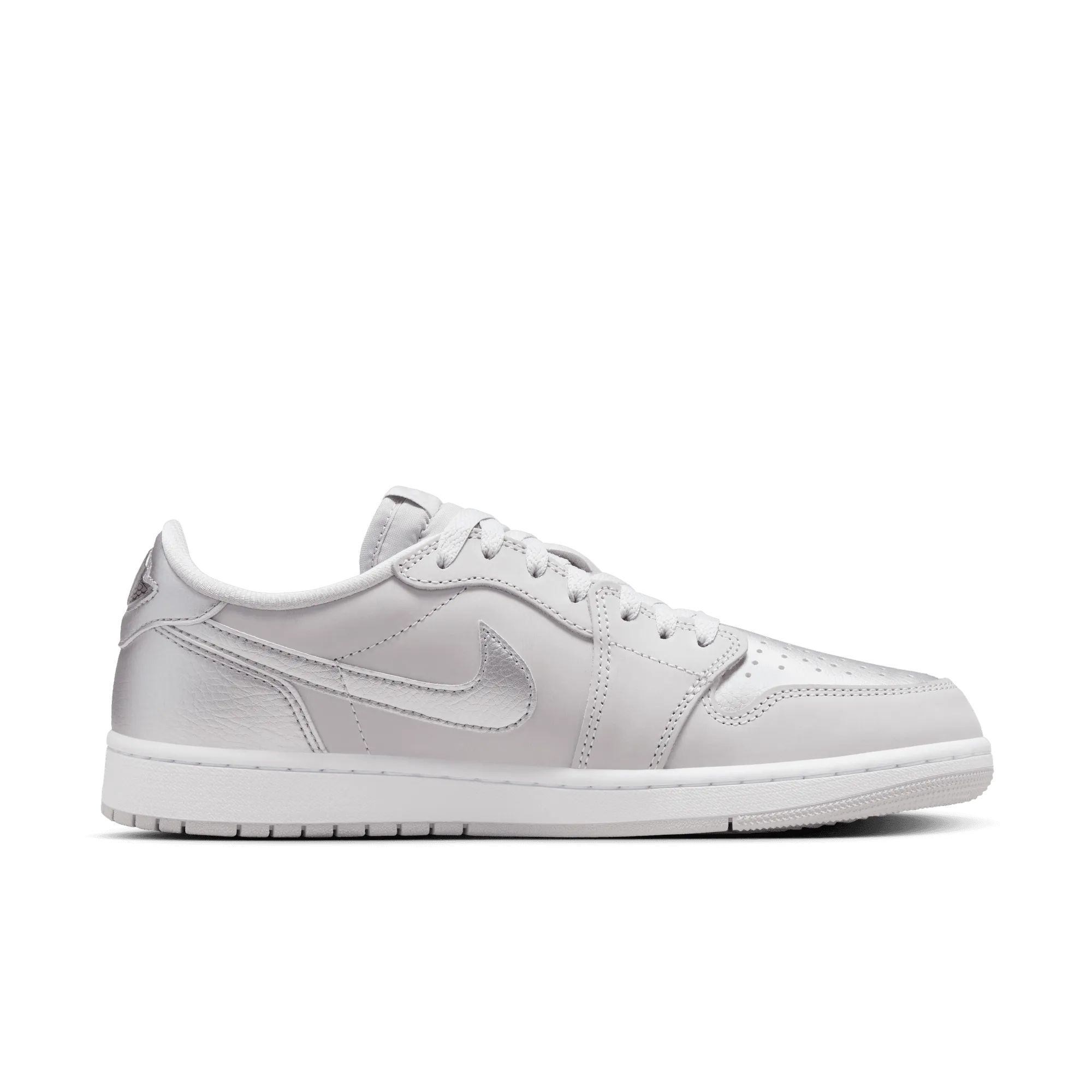 Men's Air Jordan 1 Low OG "Silver" - Neutral Grey/Metallic Silver/White